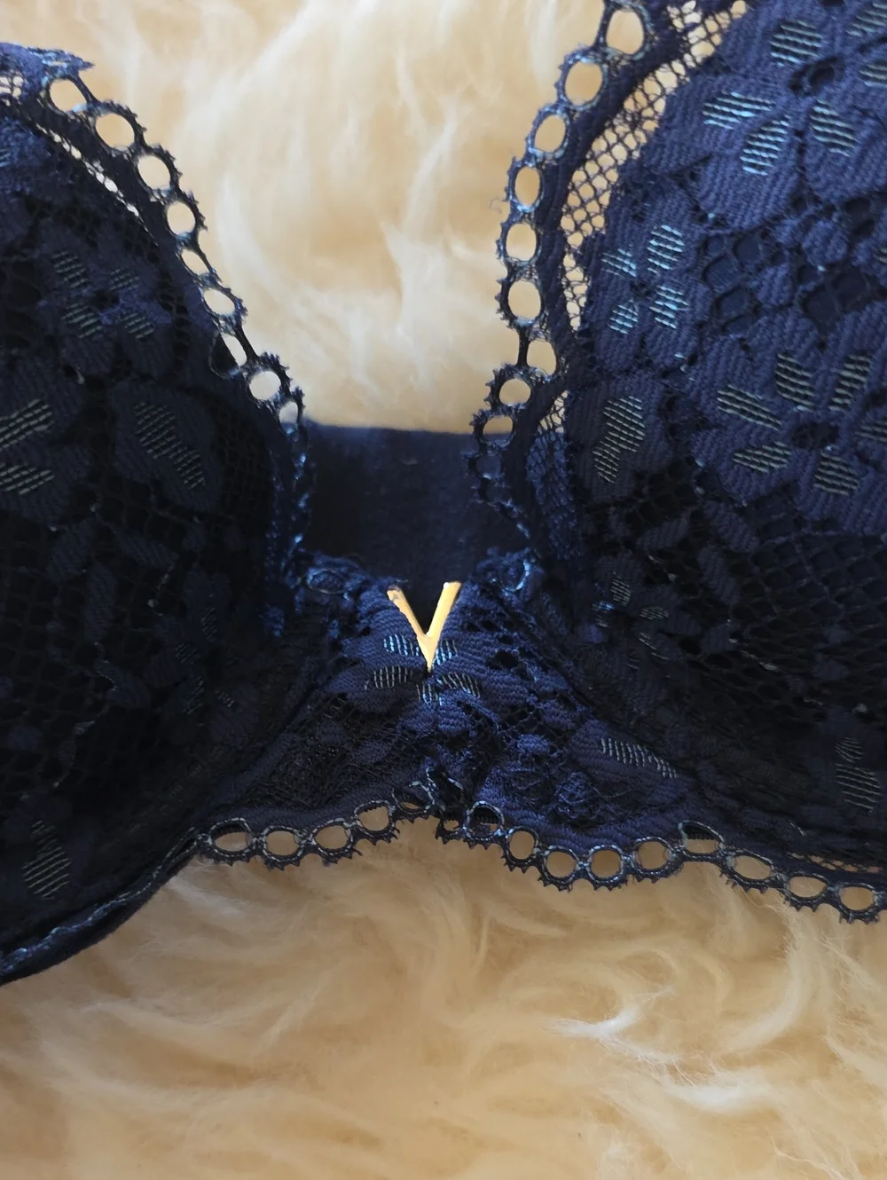 Victoria's Secret Love Cloud Matching Bra Panty Set 34B M Ensign Plunge NWT